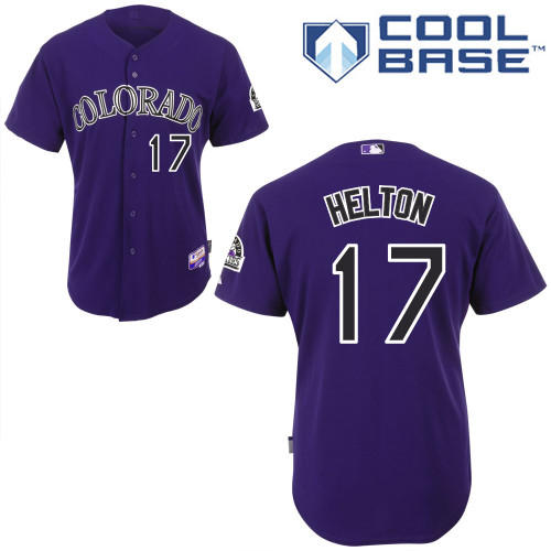 Colorado Rockies 17 Todd Helton Purple Cool Base MLB Jersey Baseball MLB Jerseys